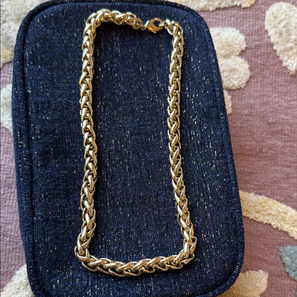 COS Gold Braided Necklace